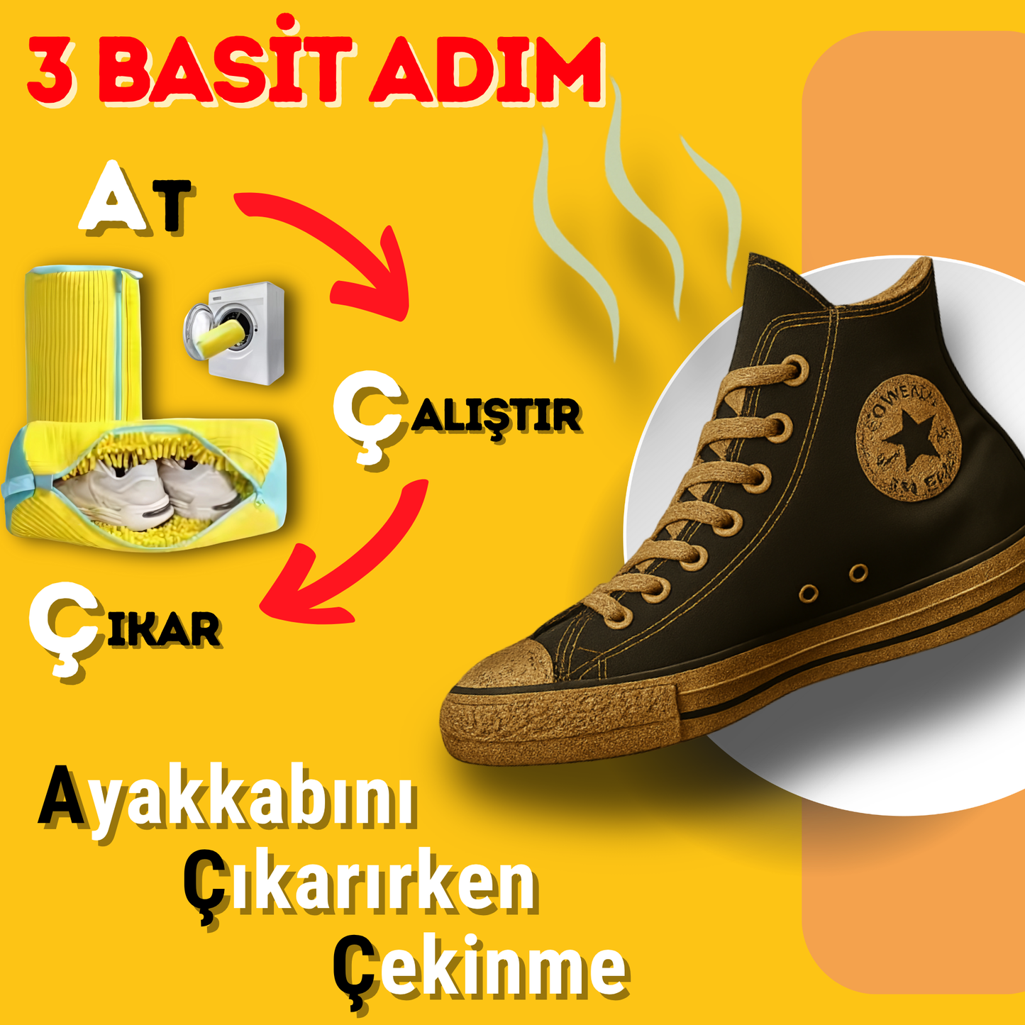 Deformasyon Önleyici Ayakkabı Yıkama Çantası