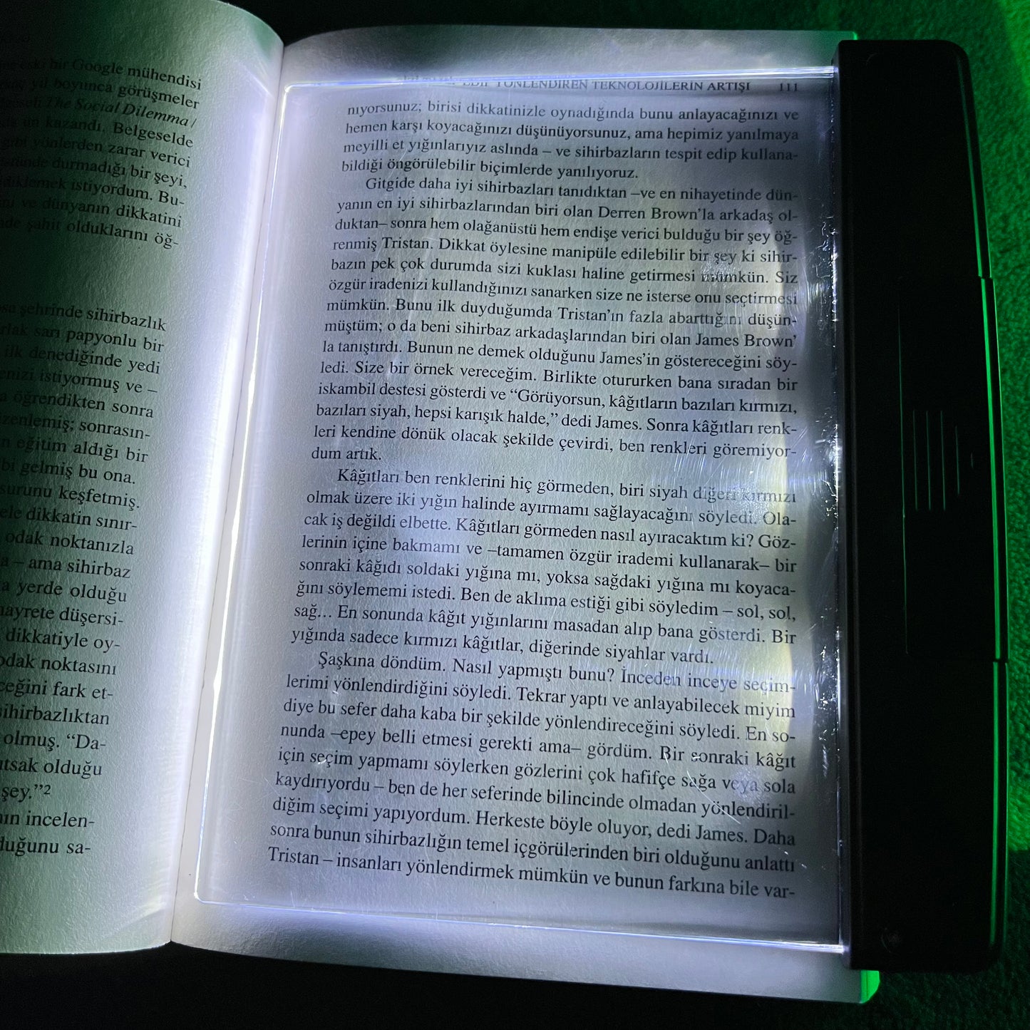 Pilli Işıklı Kitap Ayracı