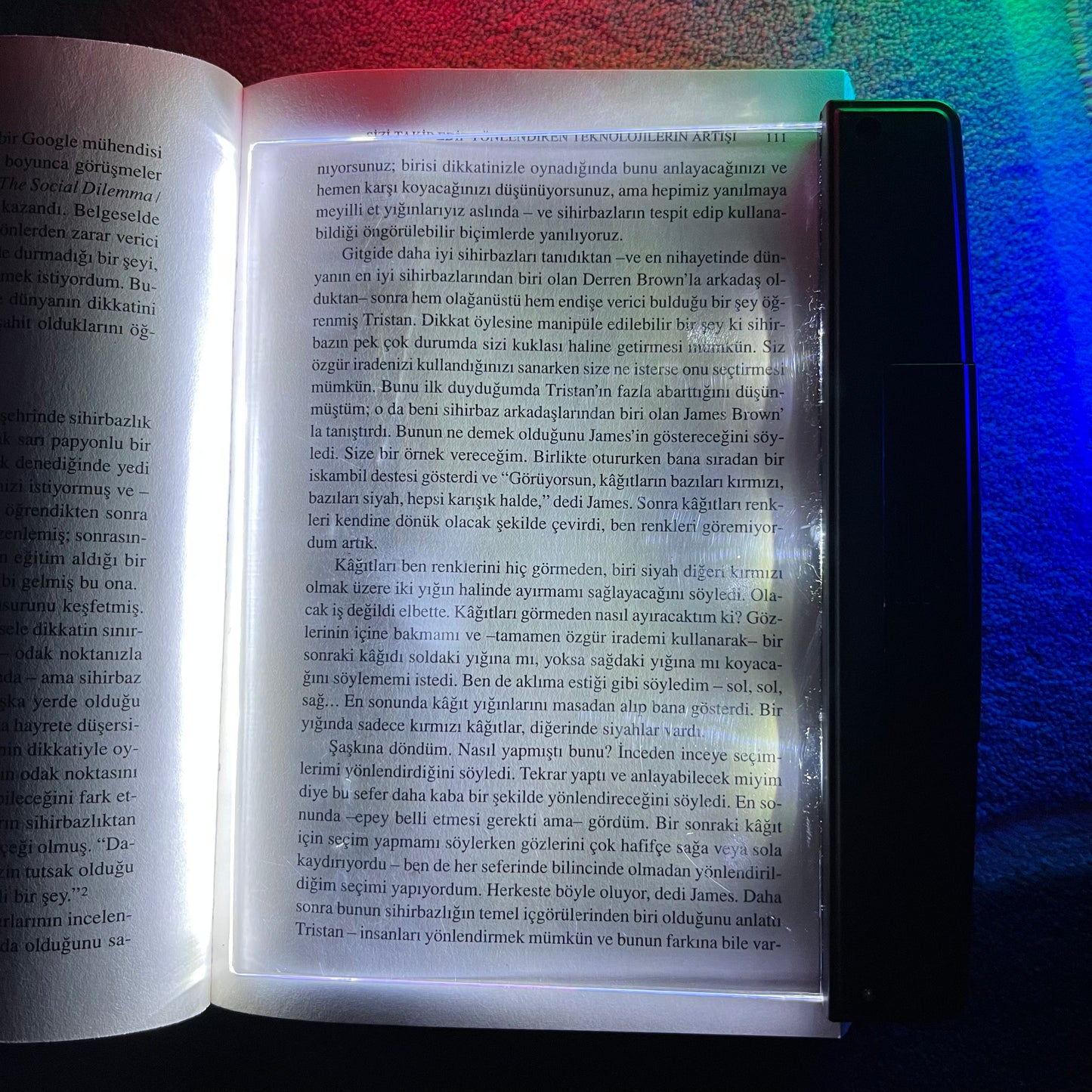 Pilli Işıklı Kitap Ayracı